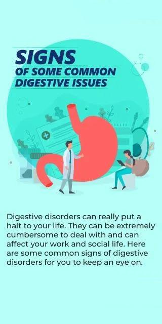 Signs of some common digestive issues