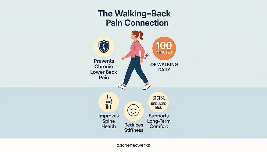 Benefits of walking daily for your back