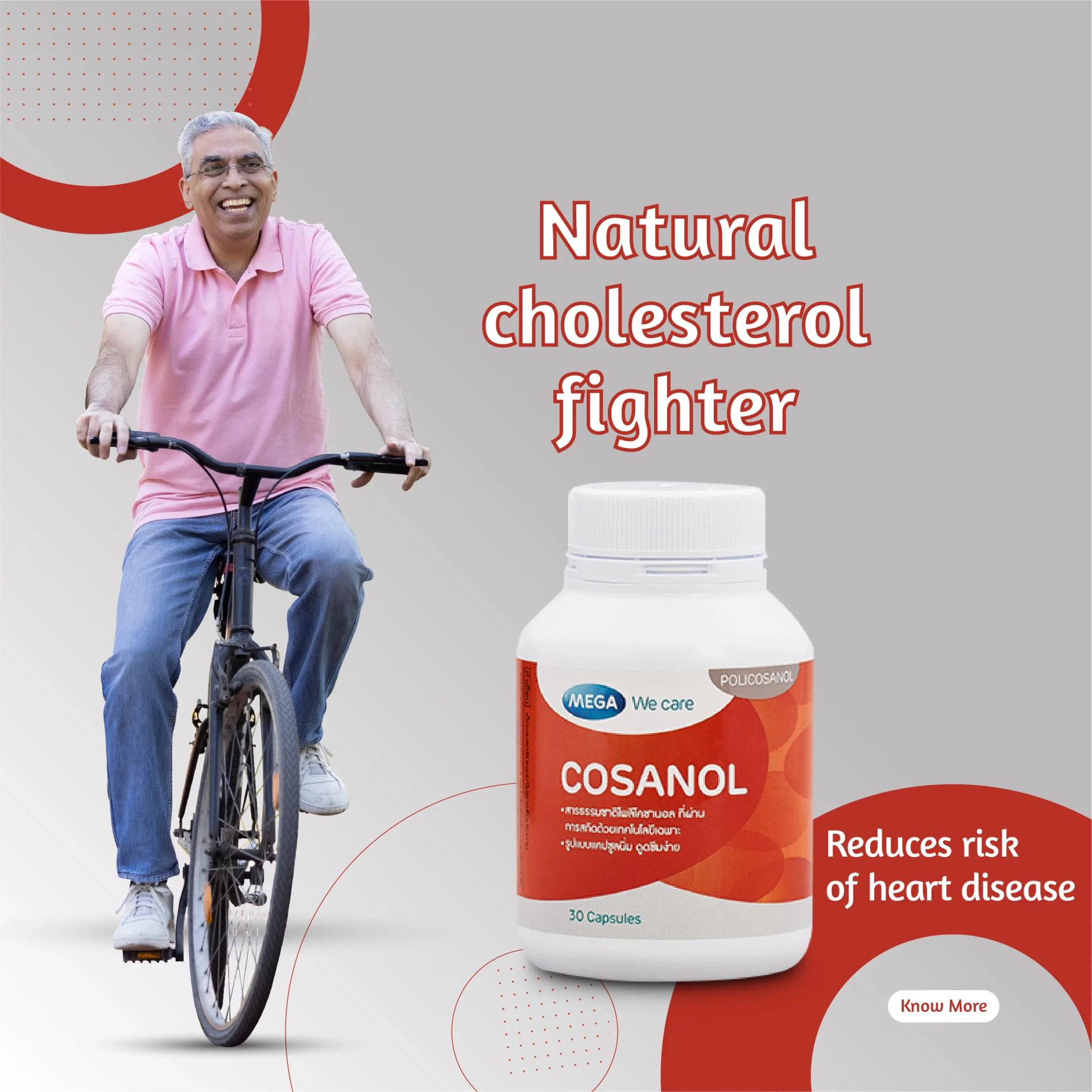 Cosanol supplement for natural cholesterol and heart health support
