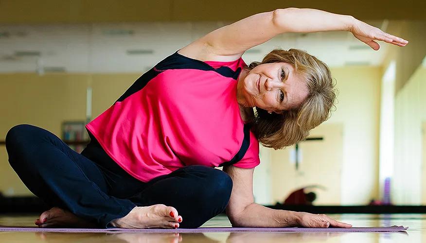Yoga poses for healthy aging