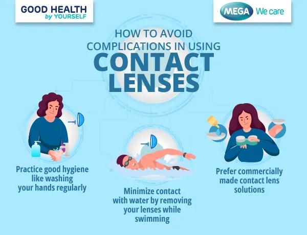 how to avoid complications in contact lenses