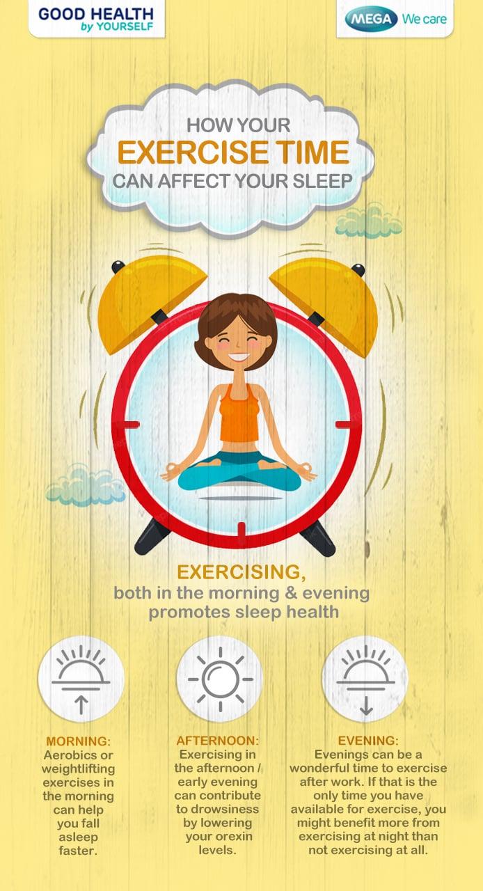 How your exercise time can affect your sleep