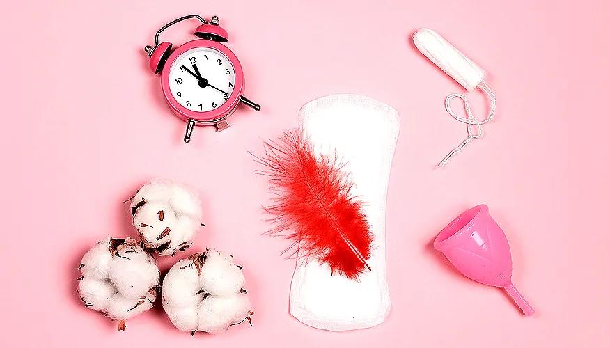 Different types of feminine hygiene products