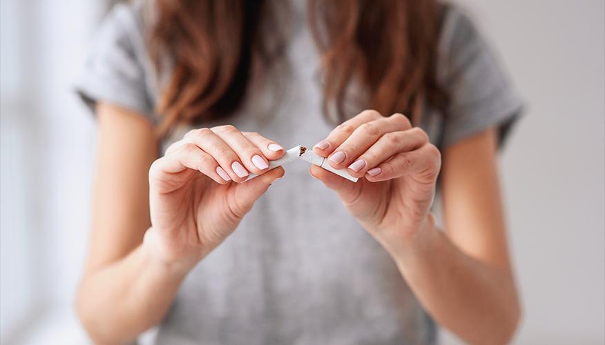 Stop smoking or consuming tobacco in any form
