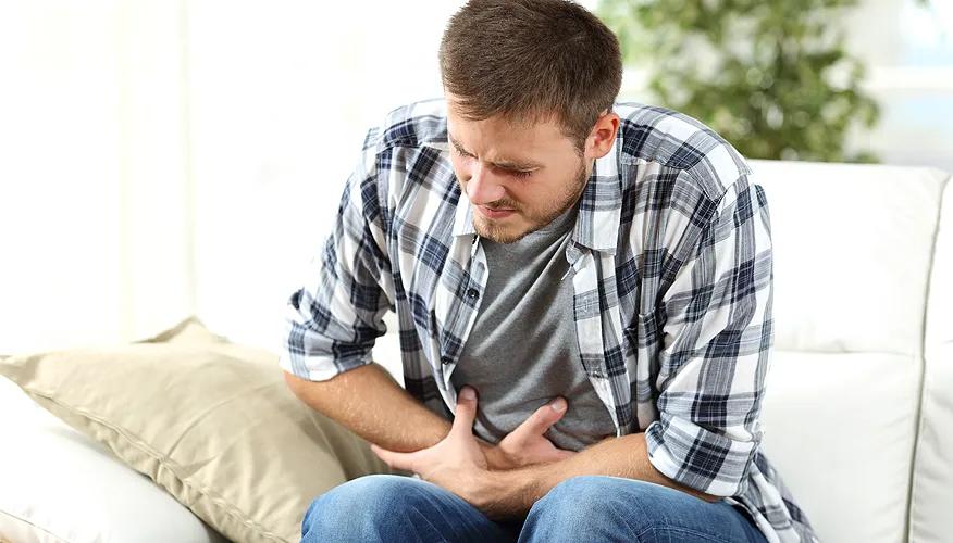 Where does your stomach hurt when you cough?