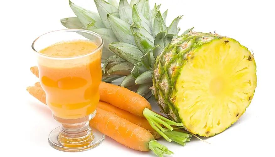 Carrot and Pineapple anti-inflammatory juice