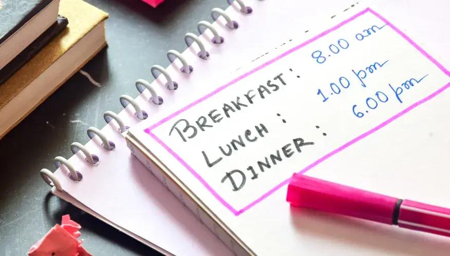 The importance of meal timings and timed nutrition meal plan