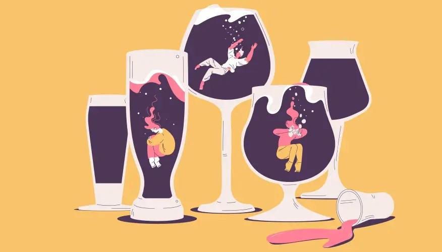 How does alcohol hinder effective stress and anxiety management?