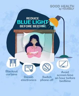 reduce blue light before bedtime